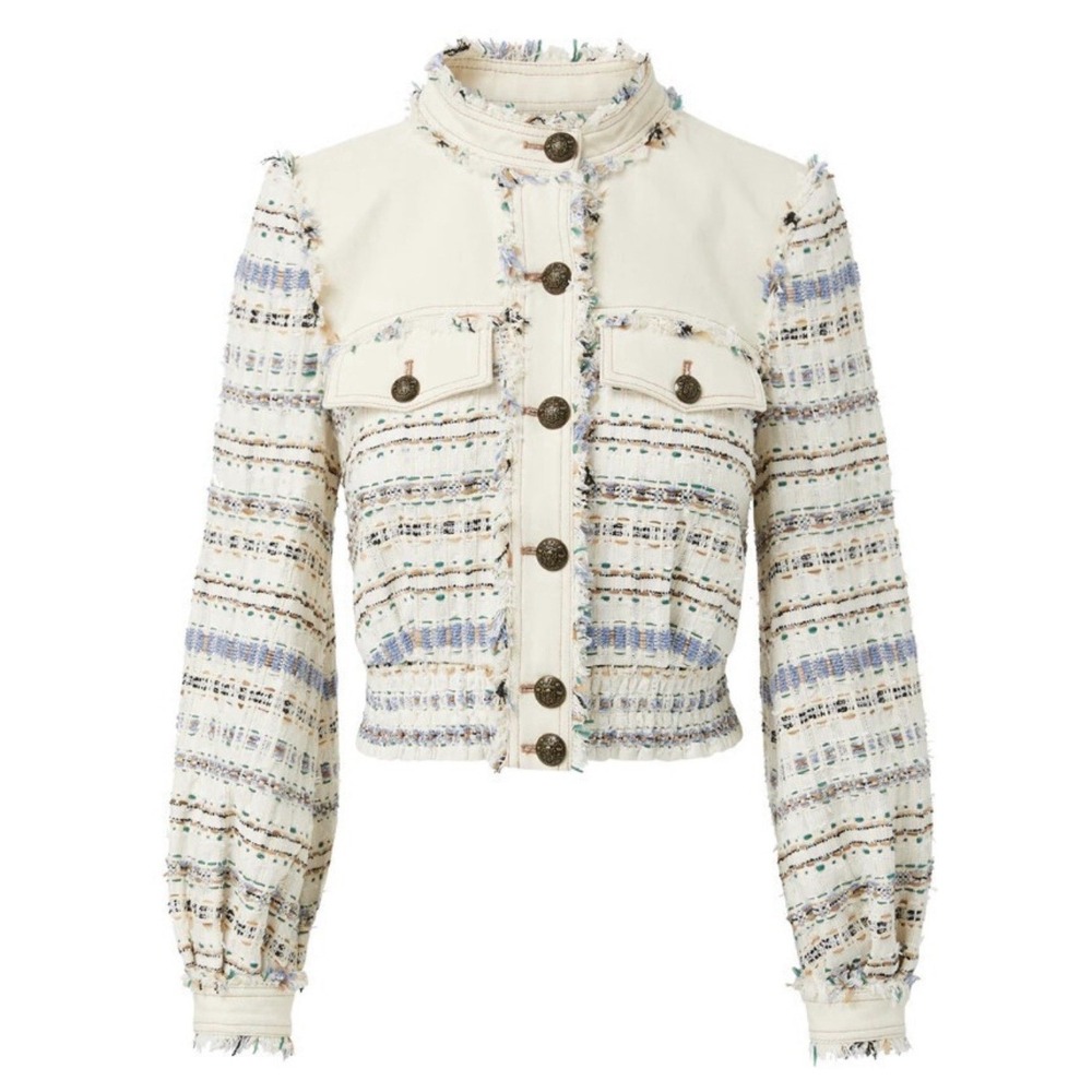 Veronica Beard Darren Tweed Jacket in multi size‎ 8 SJ953 NWOT